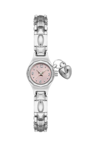 Relógio de quartzo em metal - Prateado