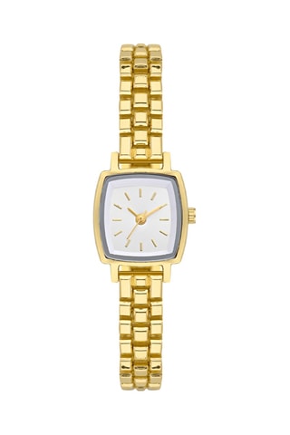 Relógio de quartzo em metal - Dourado