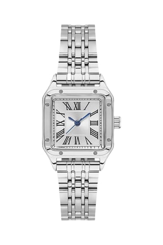 Relógio de quartzo em aço - Prateado