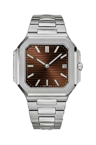 Relógio de quartzo em aço - Prateado