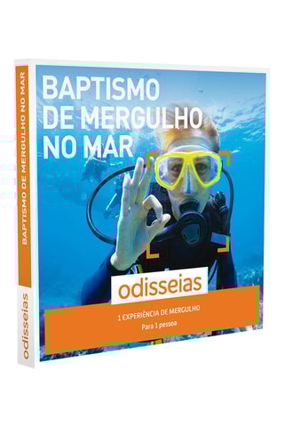 Pack presente Baptismo de mergulho no mar para 1 pessoa - 15 Experiências