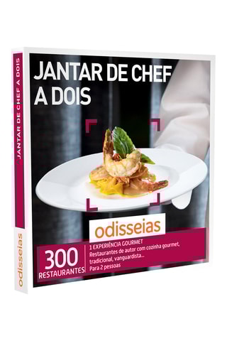 Pack presente Jantar de Chef a dois - 300 Experiências