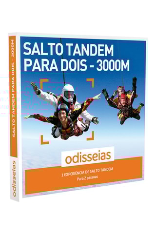 Pack presente Salto Tandem a 3000 metros para dois