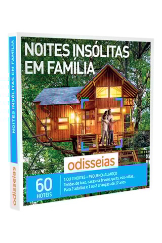 Pack presente Noites Insólitas em Família - 60 Hotéis