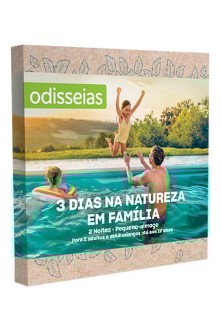 Pack presente 3 Dias na Natureza em Família - Gama Eco - 70 Estadias