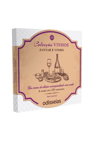 Pack presente Jantar e Vinho - 250 Experiências