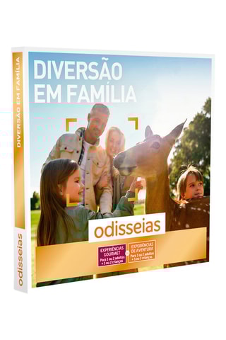 Pack presente Diversão em Família até 4 pessoas - 80 Experiências