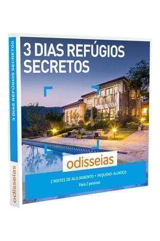 Pack presente 3 Dias Refúgios Secretos para 2 pessoas - 95 Estadias