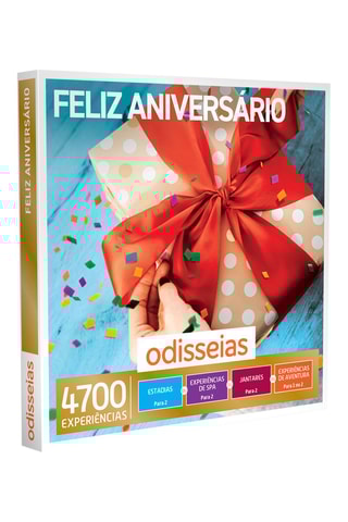 Pack presente Feliz Aniversário - 4700 Experiências