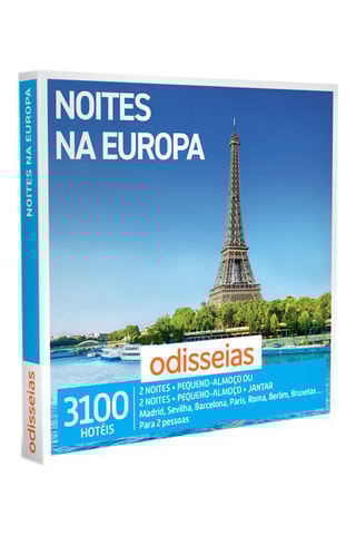 Pack presente Noites na Europa - 3100 Experiências
