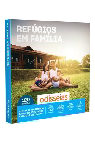 Caixa de presente Refugios em Familia