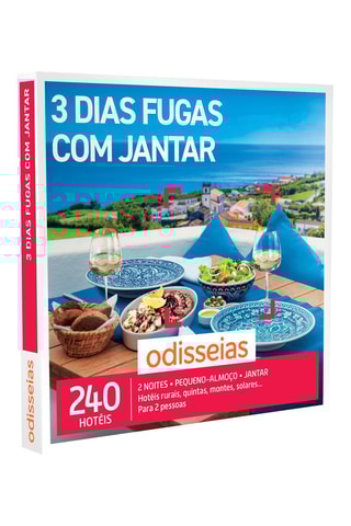 Caixa de presente 3 Dias Fugas com Jantar
