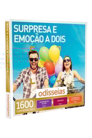 Caixa de presente Surpresa e Emoção a Dois