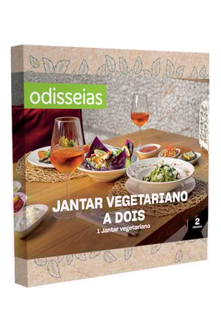 Pack presente Jantar vegetariano a dois - Gama Eco - 60 Experiências
