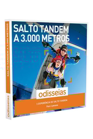 Pack presente Salto Tandem a 3000 metros para 1 pessoa