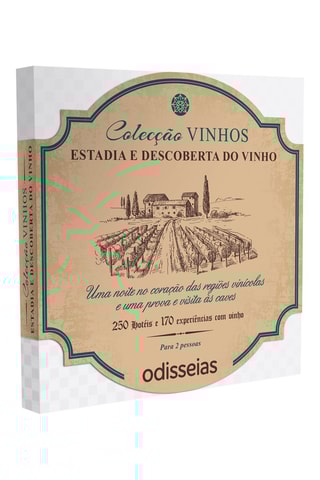 Pack presente Estadia e Descoberta do Vinho - 250 Hotéis ou 170 Experiências