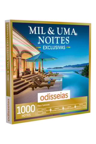 Pack presente Mil & uma noites Exclusivas - 1 ou 2 Noites e SPA ou Jantar - 1000 Hotéis