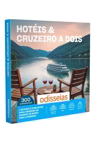 Caixa de presente Hotéis & Cruzeiro a Dois