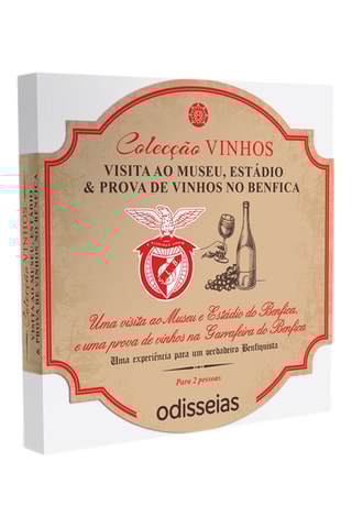 Pack presente Visita ao Museu, Estádio & Prova de Vinhos no Benfica