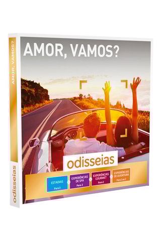 Pack presente Amor, vamos para 1 ou 2 pessoas - 2500 Experiências
