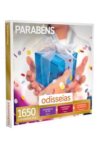 Pack presente Parabéns - 1650 Experiências à escolha