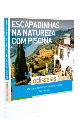 Pack presente Escapadinhas na Natureza com Piscina para 2 pessoas - 55 Estadias