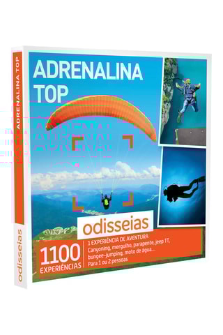 Pack presente Adrenalina Top - 1100 Experiências