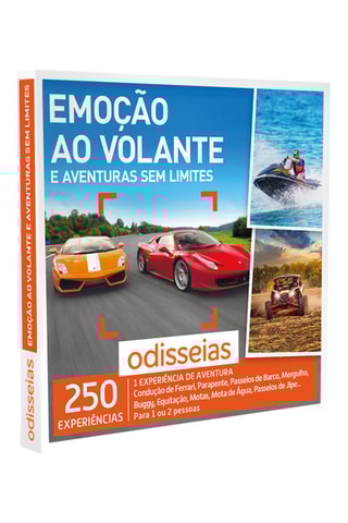 Pack presente Emoção ao Volante e Aventuras Sem Limites - 250 Experiências