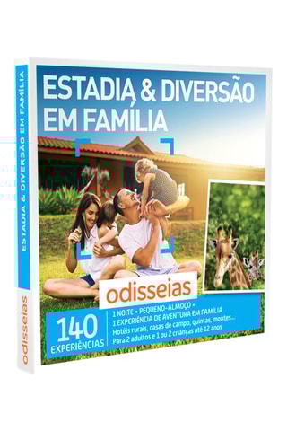 Pack presente Estadia & Diversão em Família - 140 Experiências