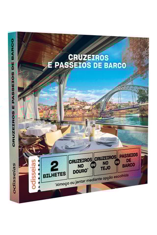Pack presente Cruzeiros e Passeios de Barco - 15 experiências