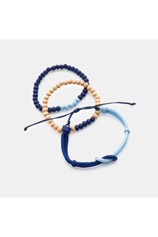 3 pulseiras - Madeira - Okaidi