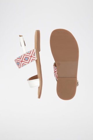 Sandálias em couro - Branco