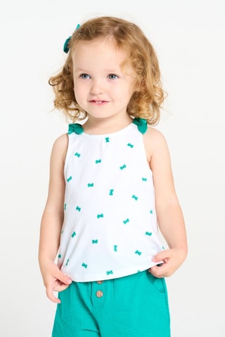 Camisola de alças - Branco