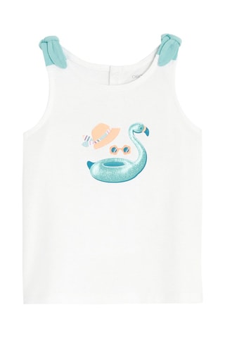 Camisola de alças - Branco