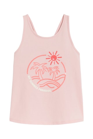 Camisola de alças - Rosa-maquilhagem