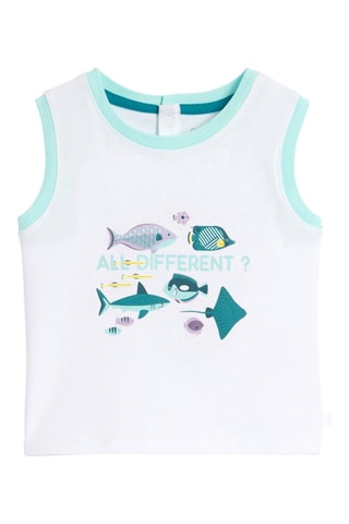 Camisola de alças - Branco