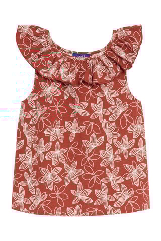 Camisola de alças - Ferrugem - Okaidi