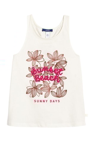 Camisola de alças - Branco - Okaidi