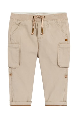 Calças cargo - Bege - Obaibi