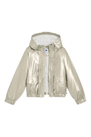 Corta-vento com capuz - Prateado - Okaidi