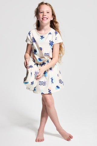 Vestido curto - Bege - Okaidi