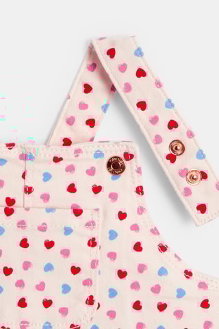 Vestido-jardineiras - Branco - Obaibi