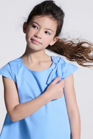 Vestido trapézio - Azul-claro - Okaidi