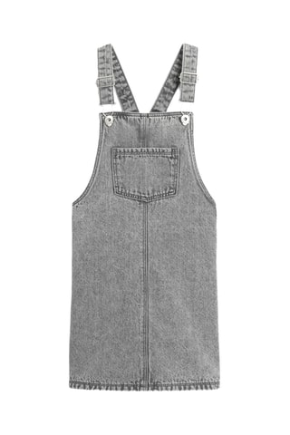 Vestido jardineiras - Cinzento - Okaidi