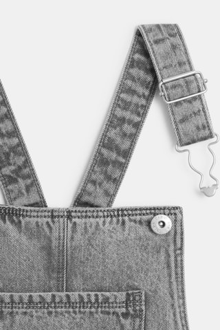 Vestido jardineiras - Cinzento - Okaidi