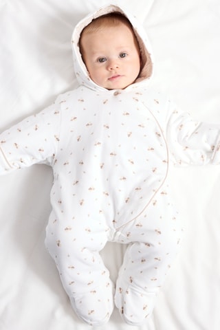 Macacão com capuz - Branco - Obaibi