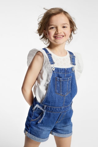 Jardineiras-calção - Azul - Okaidi