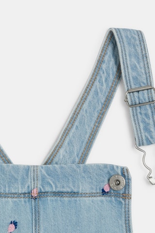 Jardineiras-calções - Azul-claro - Okaidi