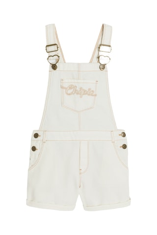 Jardineiras-calções - Branco - Kidiliz