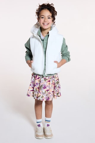 Colete acolchoado com capuz - Branco - Okaidi